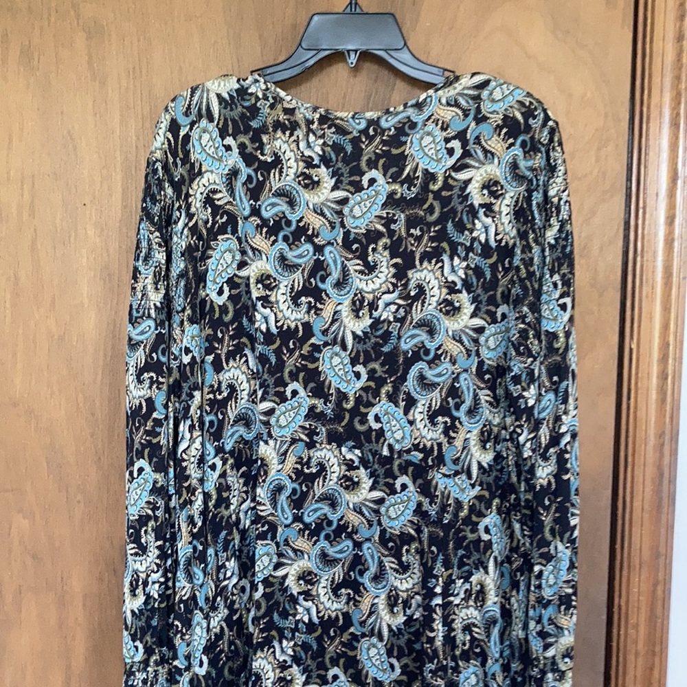 Relisted Skyes the Limit floral print smock detail dress soft w stretch boho 3X - Picture 13 of 17